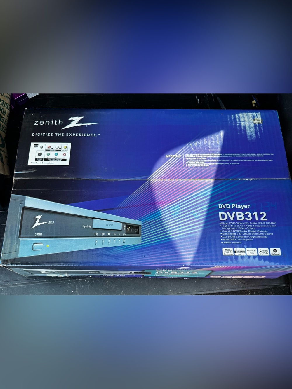 New in box!! Zenith DVB312 DVD Player
